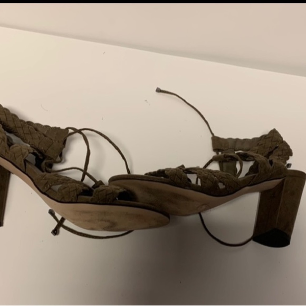 Block hell sandals. Army green